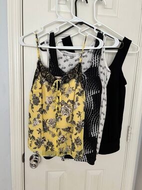 Lot of 4 Cute Sleeveless Tops for Work, Casual Ocassions